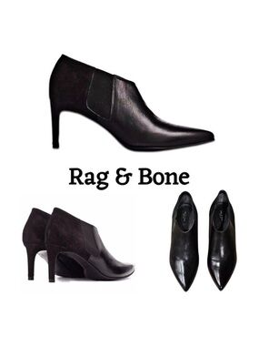 Rag & Bone Beha Chelsea Leather Bootie in Black